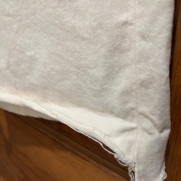 WOMENS PAIGE WIDE LEG HIGH RISE IVORY DENIM - Picture 5 of 12